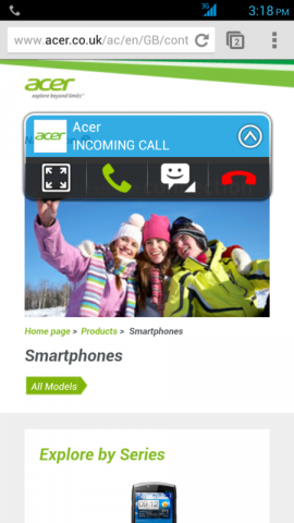 Liquid S1 mit Float UI (Bild: Acer)